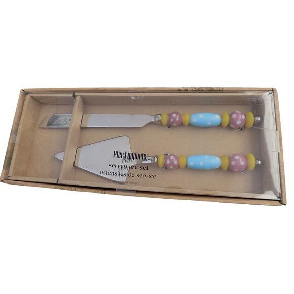 Lot of Pier 1 serving utensils canape set hors d'oeuvre picks NEW and SEALED - Picture 2 of 7